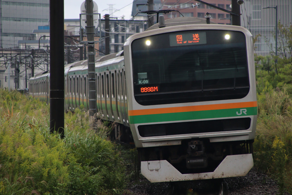 【JR東】E231系K-09編成東京総合車両センター入場回送の拡大写真