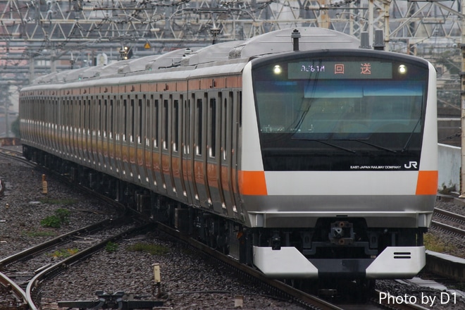 【JR東】E233系トタT1編成 大宮総合車両センター出場を中野駅で撮影した写真