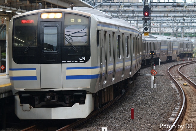 【JR東】E217系クラY-18編成 東京総合車両センター出場を大崎駅で撮影した写真