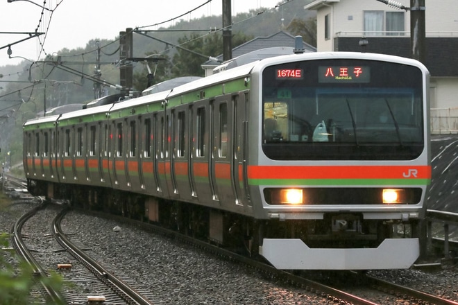 【JR東】E231系ハエ41編成運用復帰を金子駅で撮影した写真