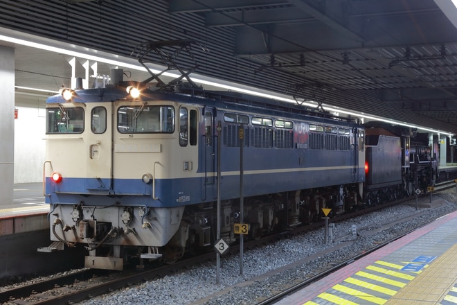 【JR西】D51-200が新山口へ配給輸送(202010)を岡山駅で撮影した写真