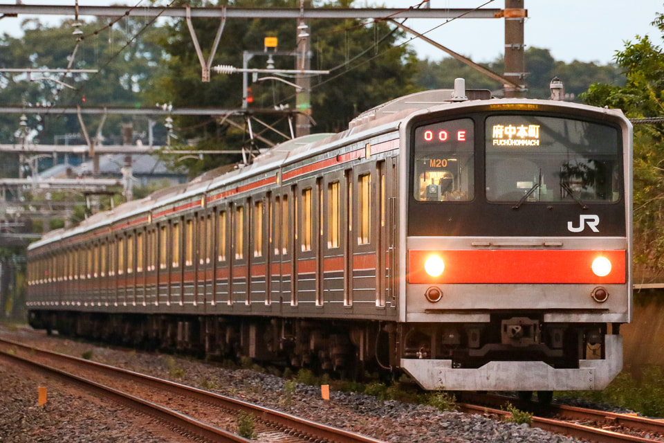 【JR東】武蔵野線向け205系 全車運用離脱の拡大写真