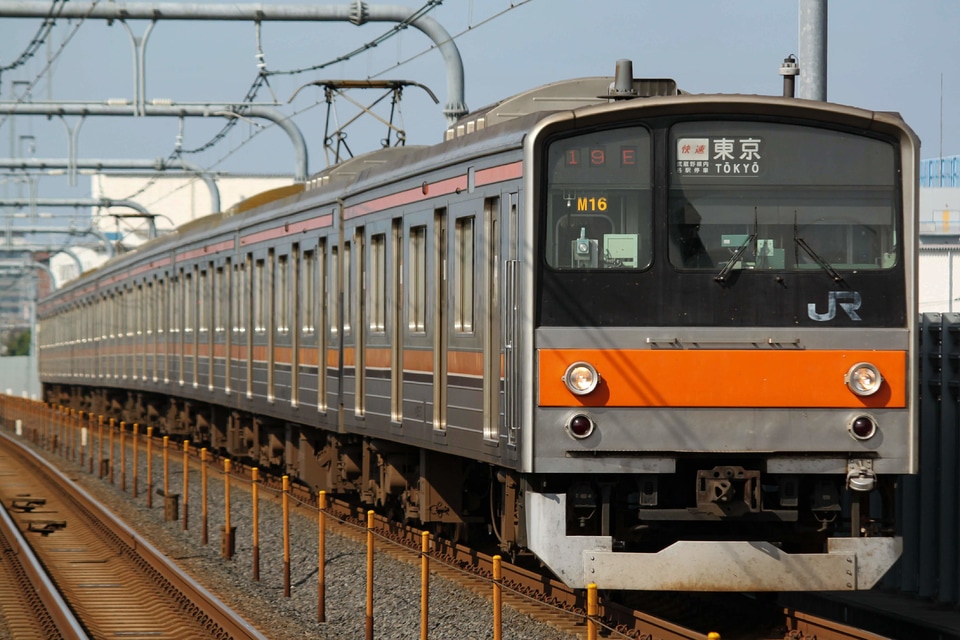 【JR東】武蔵野線向け205系 全車運用離脱の拡大写真