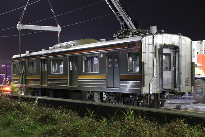 【JR東】205系ケヨM20編成 海外譲渡陸送を千葉貨物駅で撮影した写真