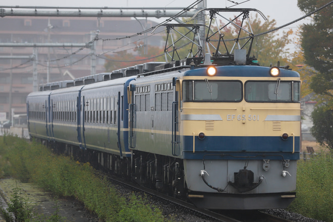 【JR東】仙山線紅葉号に使用される12系高崎車3両送り込み回送を行田駅で撮影した写真