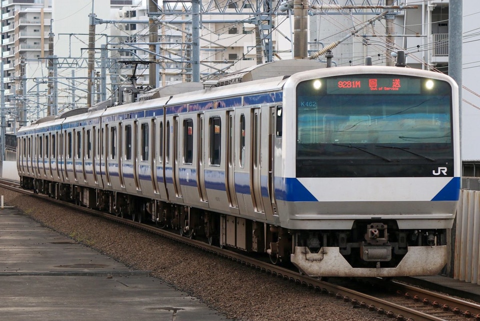 【JR東】E531系K462編成が仙台車両センターへの拡大写真