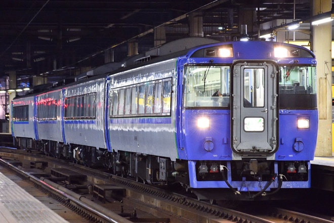 【JR北】オホーツク3号がモノクラス編成で代走を札幌駅で撮影した写真