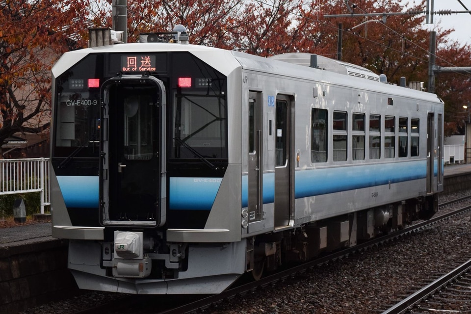 【JR東】秋田車両センター所属のGV-E400-9が高崎から新津運輸区への拡大写真