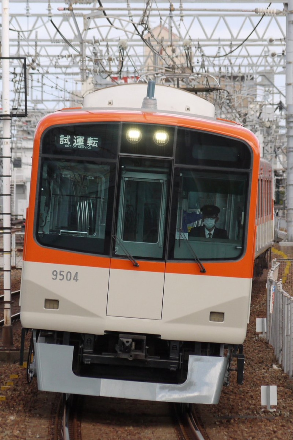 【阪神】9300系9503F神戸側ユニット出場試運転の拡大写真