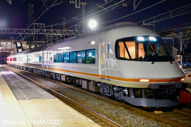 【近鉄】21000系UL11五位堂検修車庫出場試運転を塩浜駅で撮影した写真