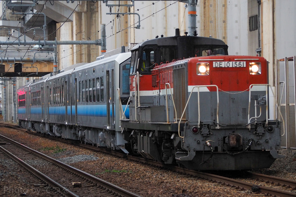 【JR東】GV-E400(GV-E401-18+GV-E402-18 +GV-E400-11/12)甲種輸送の拡大写真