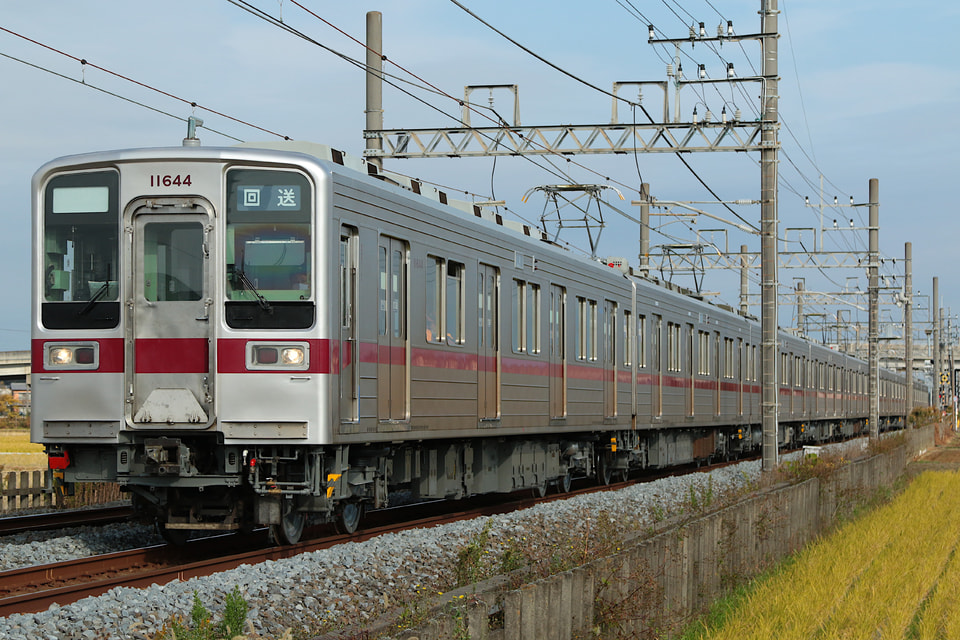 【東武】10030系11644F+11448F 返却回送の拡大写真