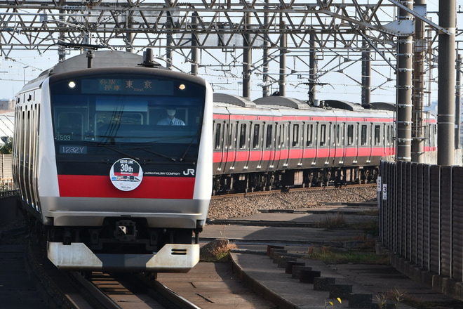 【JR東】京葉線全線開業30周年ヘッドマーク第三弾運行開始