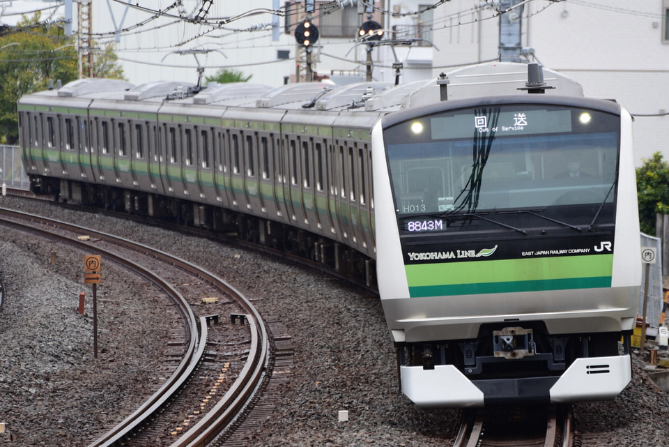 【JR東】E233系クラH013編成 東京総合車両センター出場の拡大写真