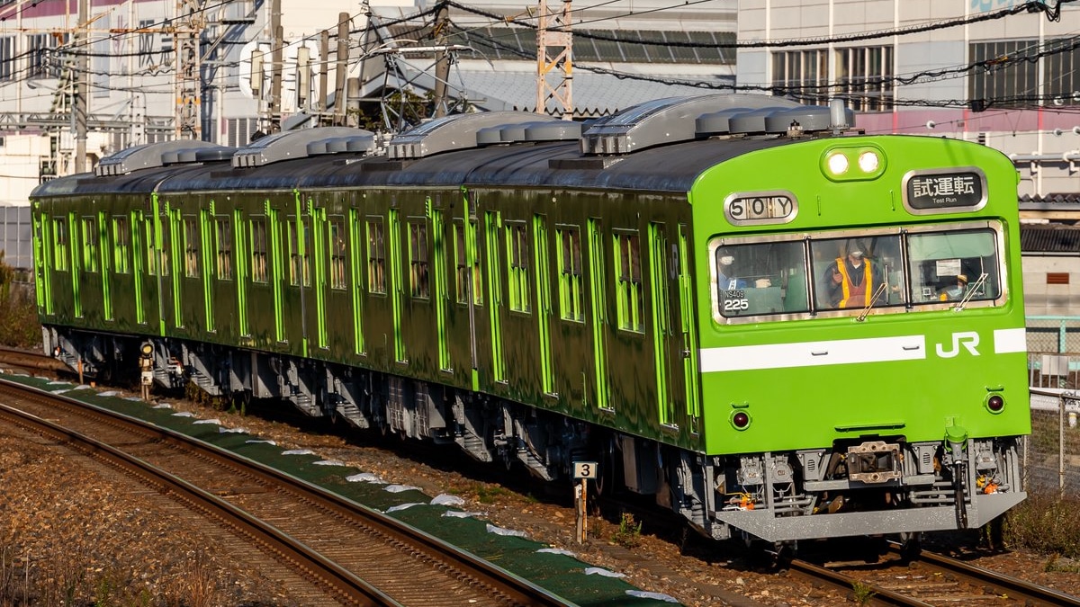 JR西】103系NS409編成構内試運転 |2nd-train鉄道ニュース