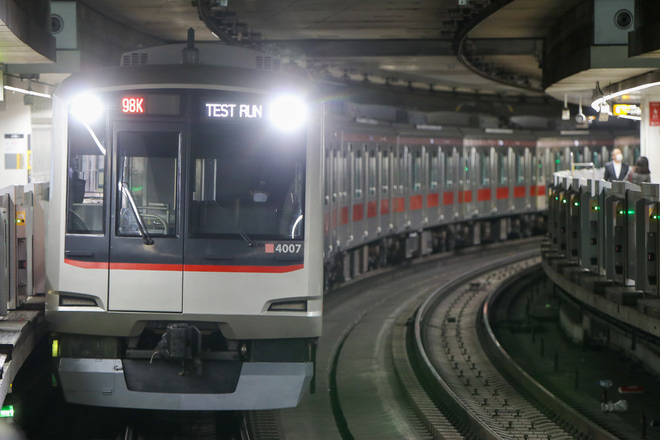 【東急】東急5050系4107FATO調整試運転を渋谷駅で撮影した写真