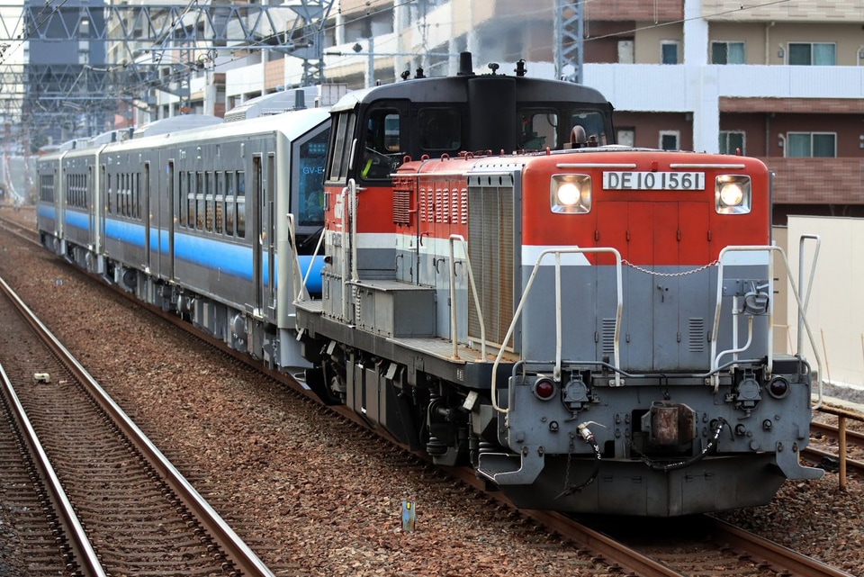 【JR東】GV-E400(GV-E401-19+GV-E402-19 +GV-E400-13/14)甲種輸送の拡大写真