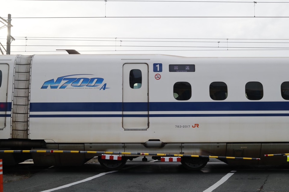 【JR海】N700A(スモールA)X17編成が浜松工場へ廃車回送の拡大写真