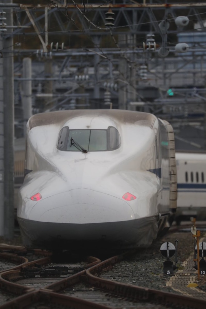 【JR海】N700A(スモールA)X17編成が浜松工場へ廃車回送を浜松工場付近で撮影した写真