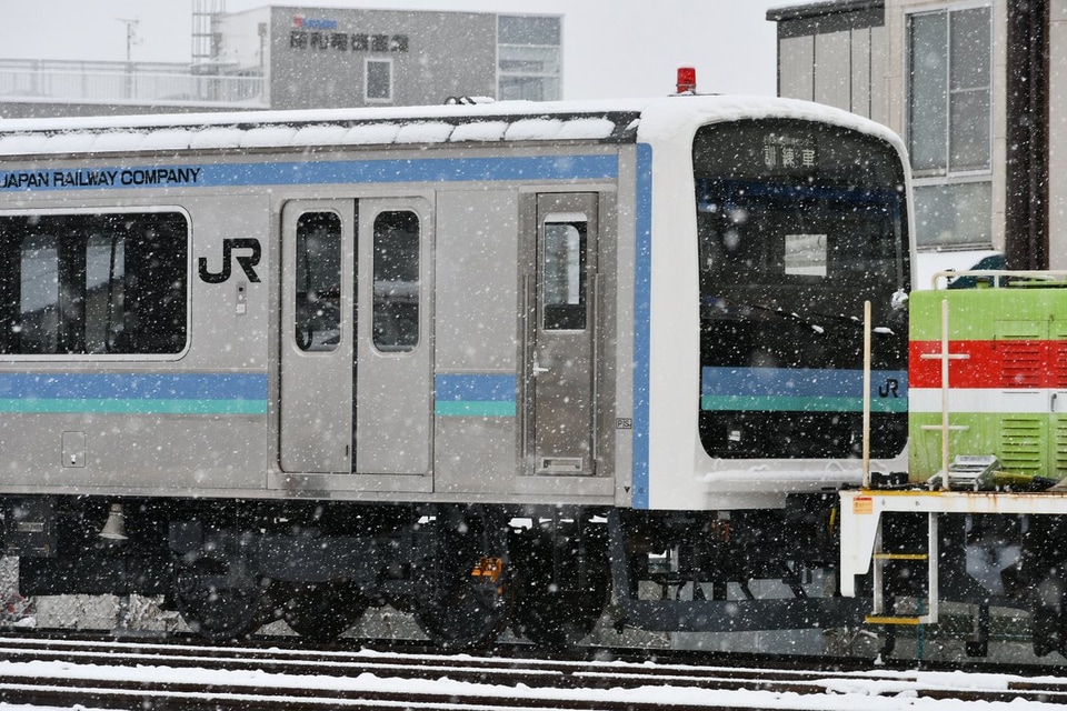 【JR東】長野地区用の元209系訓練車が長野総合車両センターへ入場の拡大写真
