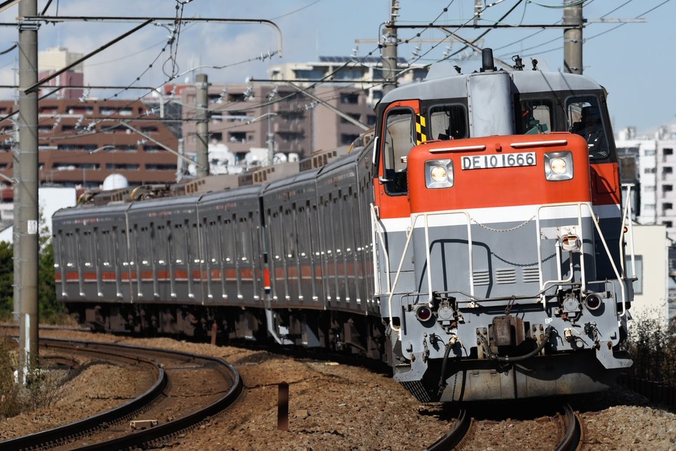 【東急】3000系3011F6両J-TREC横浜事業所出場甲種の拡大写真