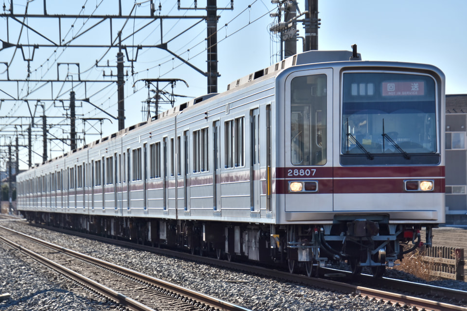 【東武】20000型21807F廃車回送の拡大写真