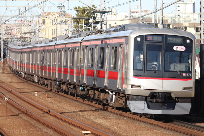 【東急】5050系5176FATO調整試運転を多摩川駅で撮影した写真