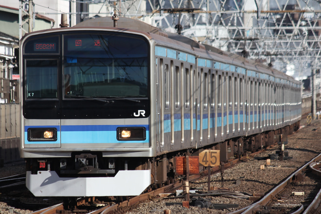 【JR東】E231系ミツK7編成 車輪転削返却回送を三鷹駅で撮影した写真