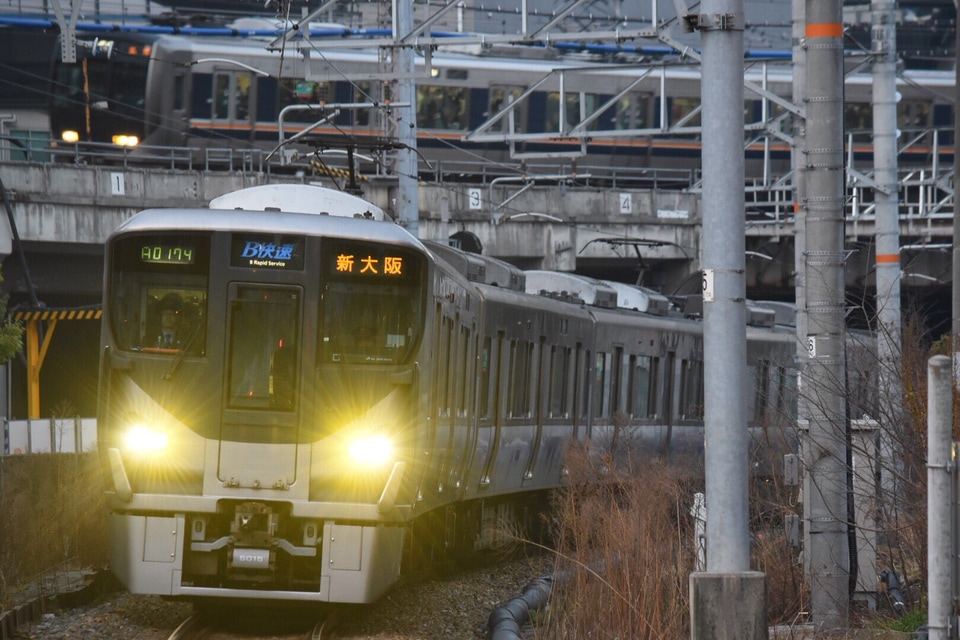 【JR西】阪和線B快速 運転終了の拡大写真
