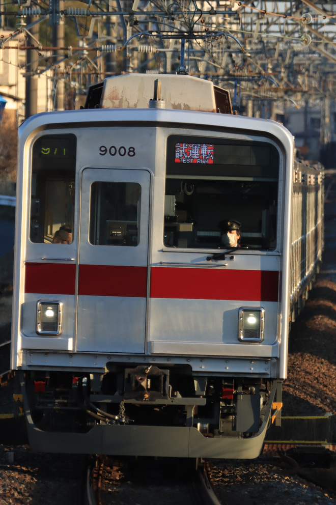 【東武】9000系9108FATO確認試運転を不明で撮影した写真