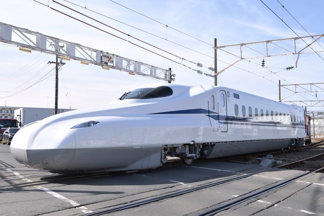 【JR海】新型新幹線N700S J0編成陸送・搬入