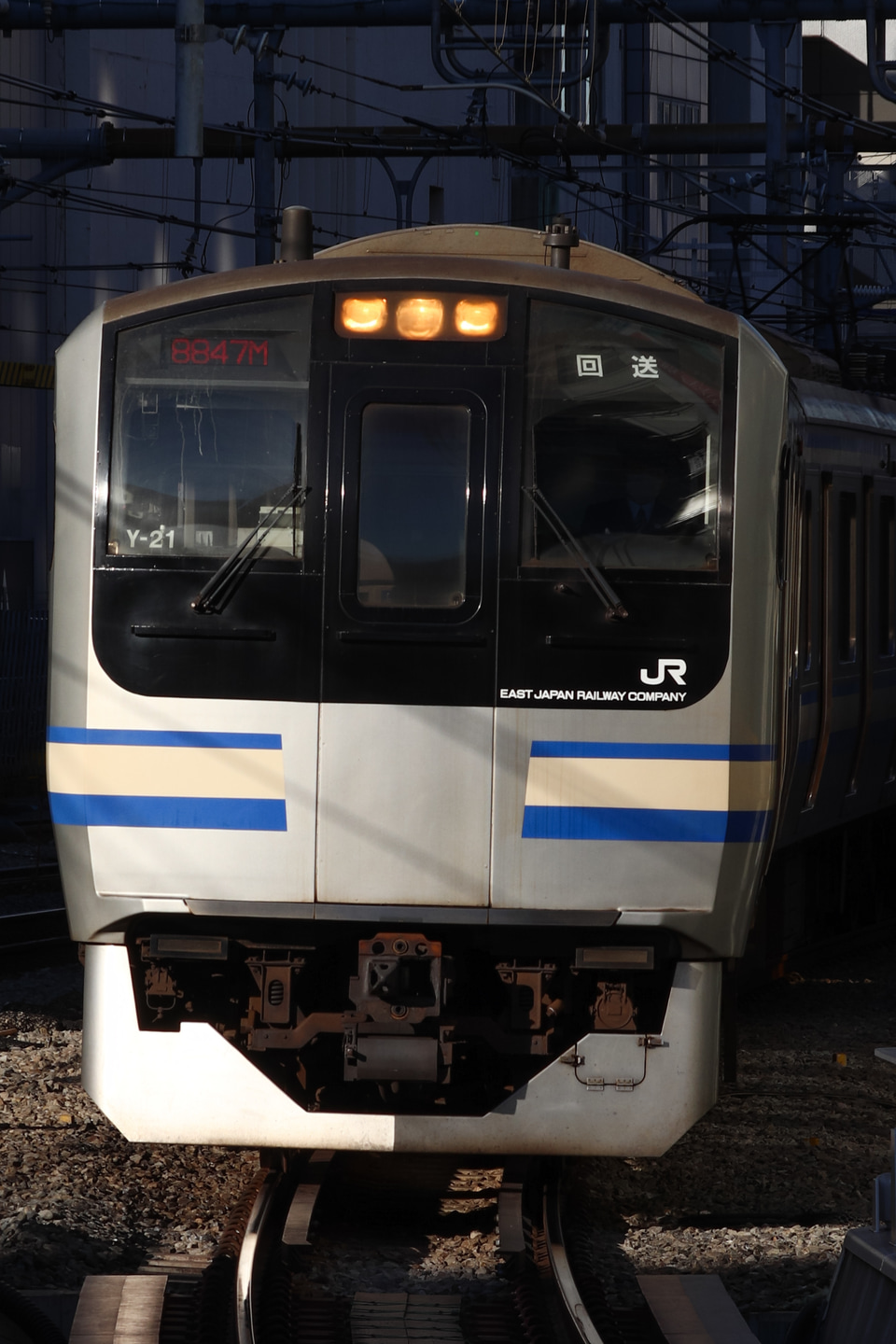 【JR東】E217系クラY-21編成東京総合車両センター入場回送の拡大写真