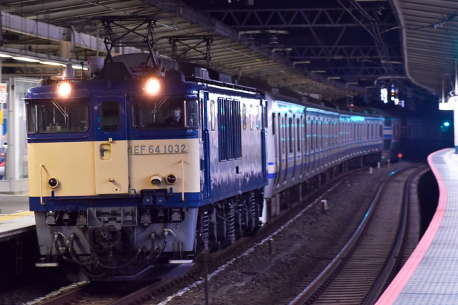 【JR東】E217系クラY-44編成、廃車に伴う長野総合車両センターへの入場配給を阿佐ケ谷駅で撮影した写真