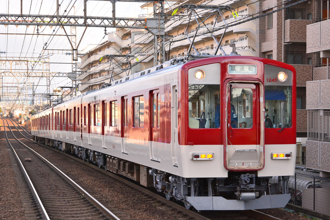 【近鉄】1233系VE45五位堂出場試運転を大和高田駅で撮影した写真