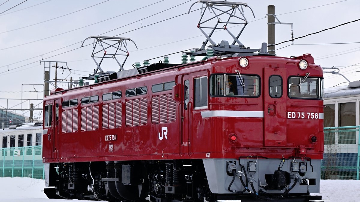 JR東】ED75-758秋田総合車両センター構内試運転 |2nd-train鉄道