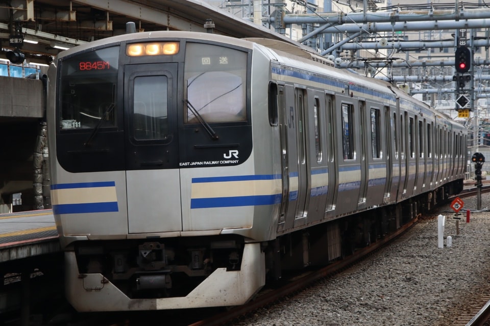 【JR東】E217系クラY-111編成 東京総合車両センター出場の拡大写真