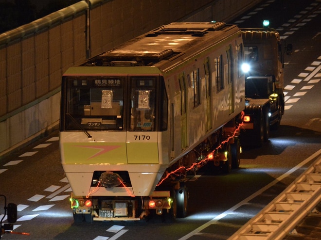 【大阪メトロ】70系7120Fリニューアルを終えて陸送を不明で撮影した写真