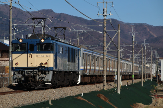 【JR東】E217系クラY-48編成廃車に伴う長野総合車両センターへ配給を不明で撮影した写真