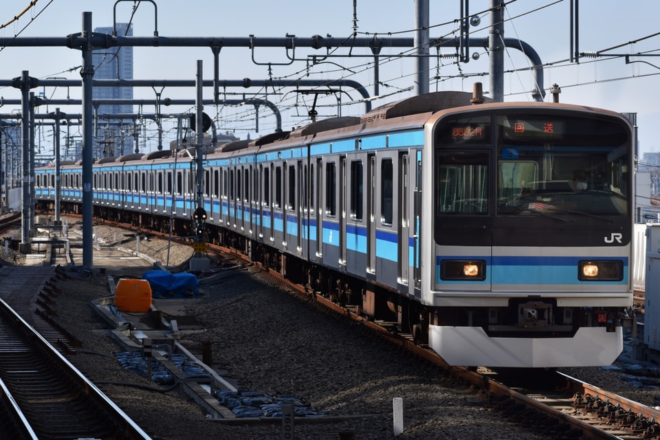 【JR東】E231系800番台ミツK3編成、車輪転削返却に伴う回送の拡大写真