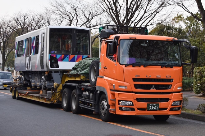 【横シー】逆走事故当該の2000形41編成が総合車両製作所横浜事業所から陸送を不明で撮影した写真