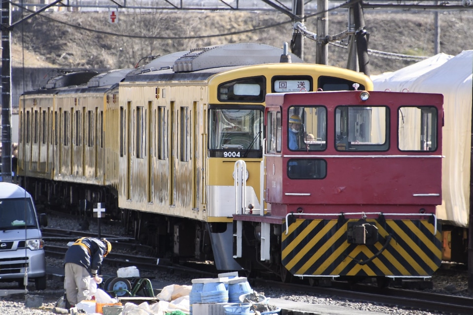 【西武】9000系9104F横瀬車両基地へ回送の拡大写真