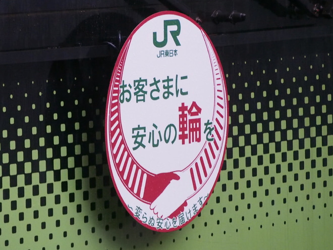 【JR東】E235系定期列車に初のヘッドマーク掲出を池袋駅で撮影した写真
