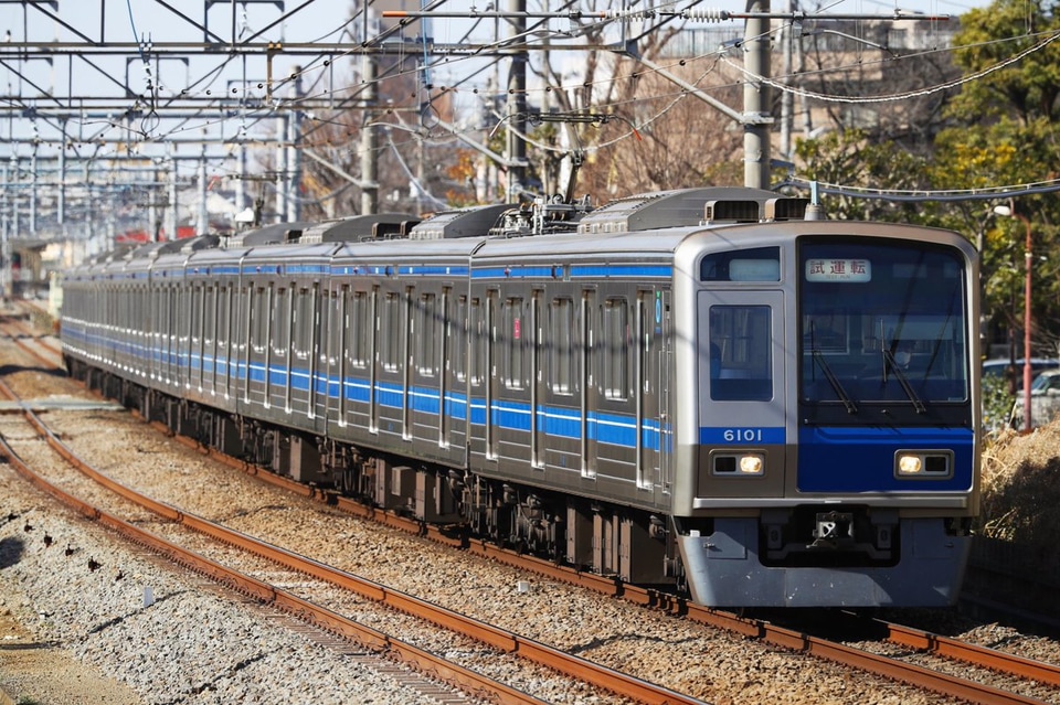 【西武】6000系6101F新宿線で試運転の拡大写真