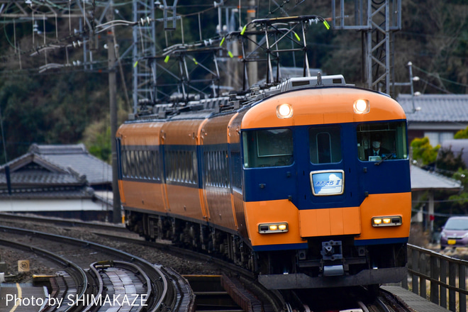 【近鉄】12200系NS49を使用したあおぞらⅡ表示の天理臨 を青山町～伊賀神戸間で撮影した写真