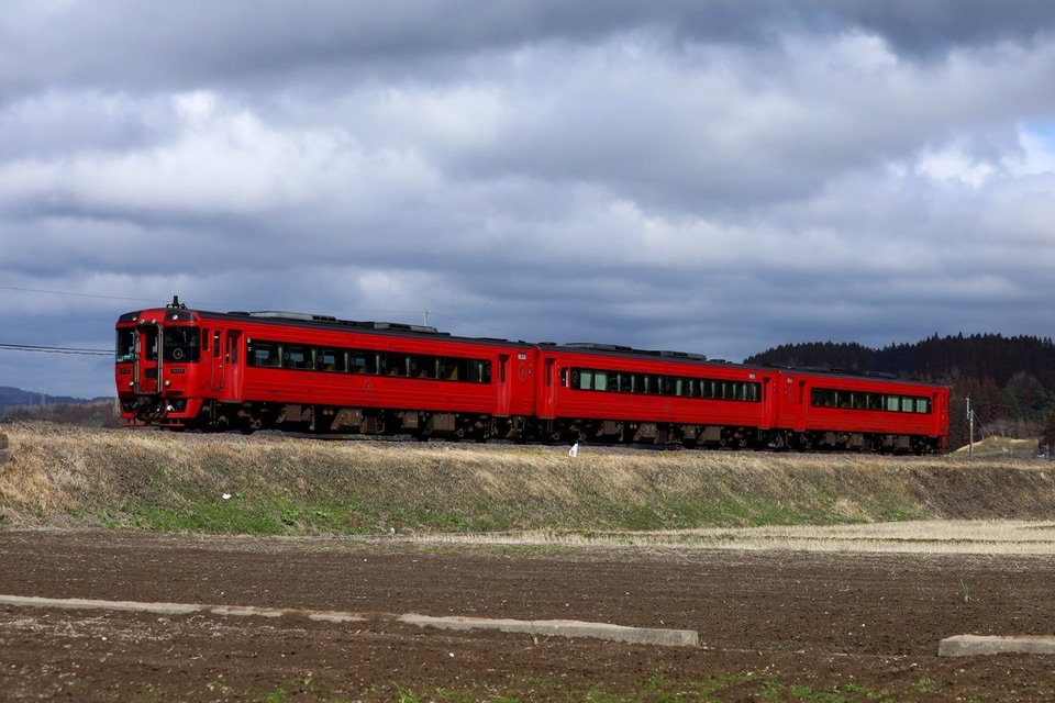 【JR九】久大本線の運転再開に向けたキハ185系試運転の拡大写真