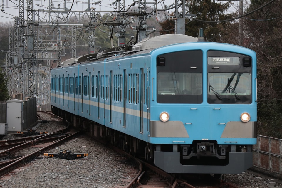 【西武】新101系251F (近江鉄道色)が狭山線運用にの拡大写真