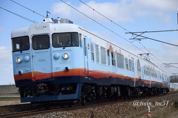 【あい鉄】413系AM01編成「一万三千尺物語」金沢総合車両所出場試運転