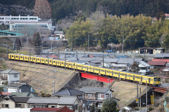 【西武】9000系9104Fのうち4両が武蔵丘へを吾野～東吾野間で撮影した写真