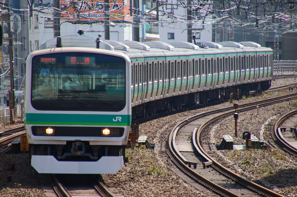 【JR東】E231系マト116編成東京総合車両センター出場回送の拡大写真