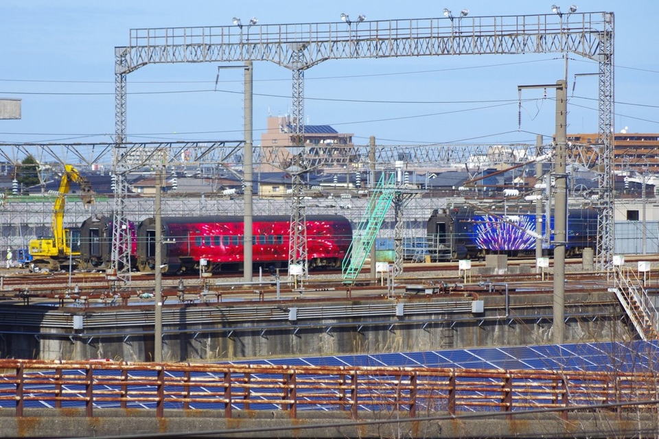 【JR東】E3系R19編成現美新幹線解体作業実施の拡大写真